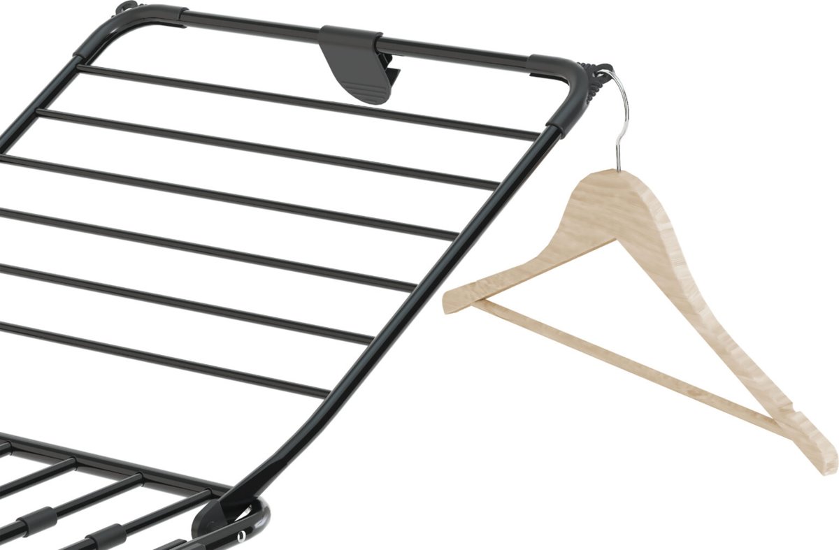 Tørrestativ, teleskop 195 - 260cm, Sort. 25m
