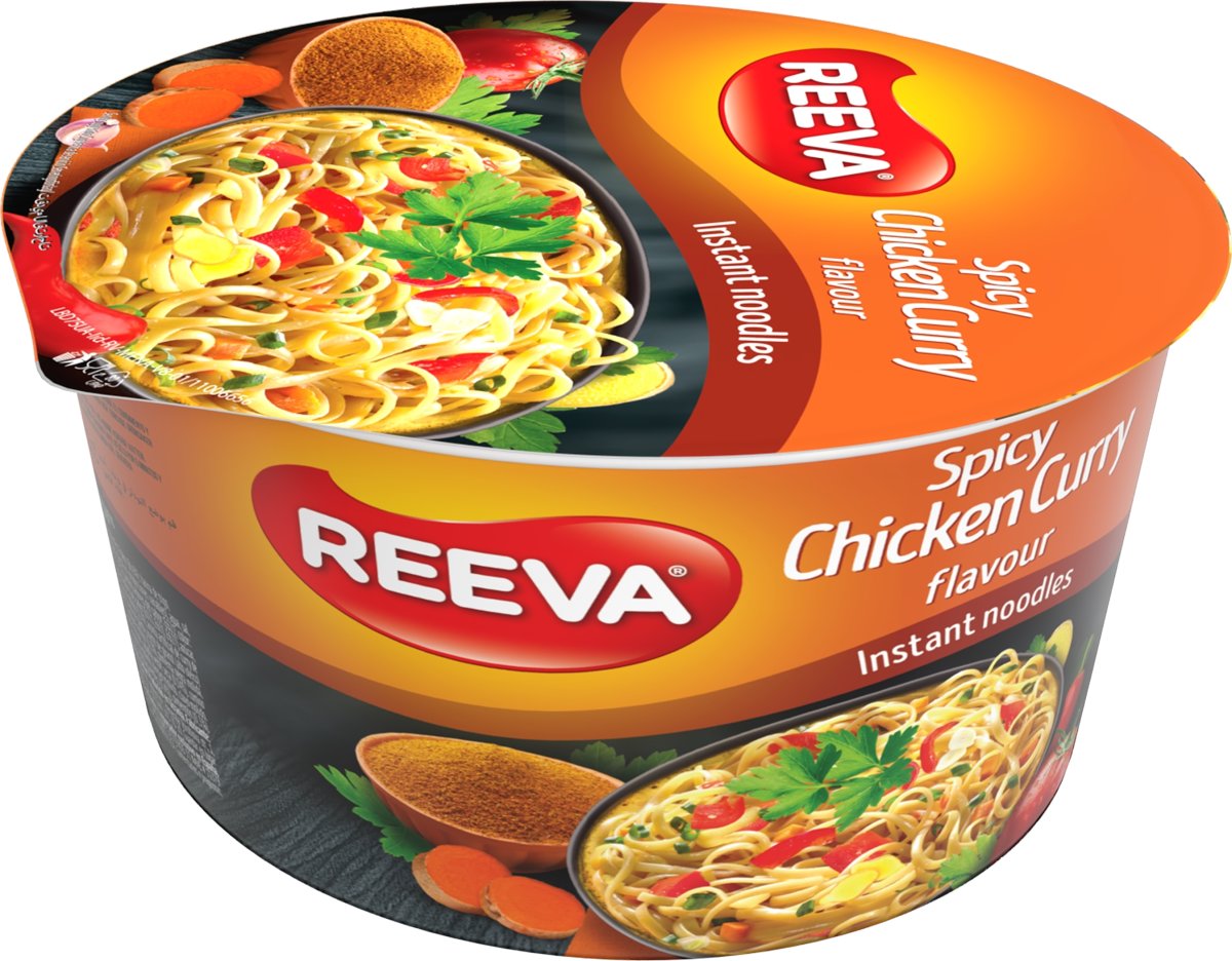 Reeva Instant Nudler Spicy Kylling Karry, 75 g