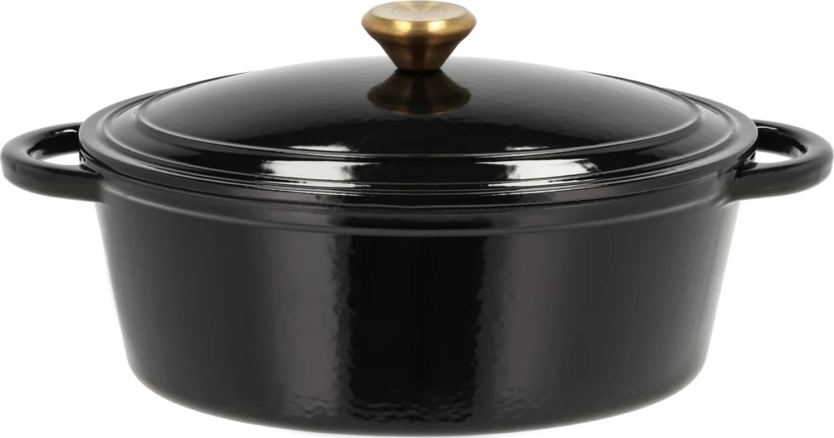 Pillivuyt Gourmet Støbejernsgryde, 4 liter, sort