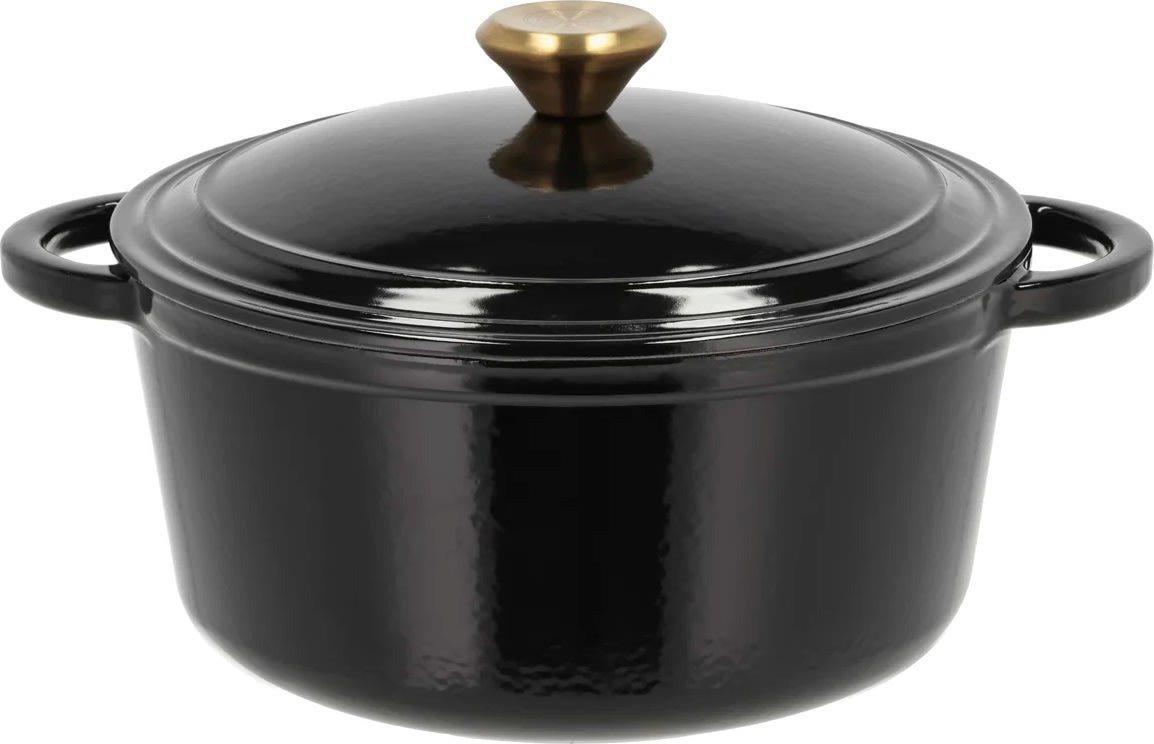 Pillivuyt Gourmet Støbejernsgryde, 3,8 liter, sort