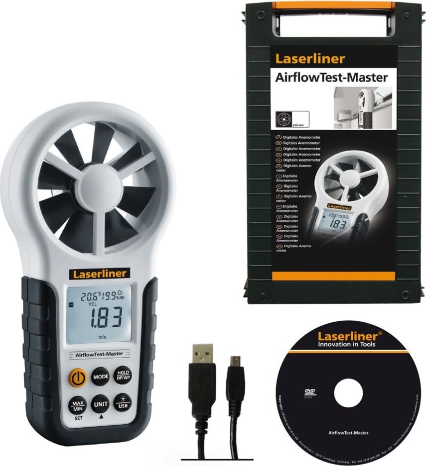 Laserliner AirflowTest-Master vindmåler/anemometer