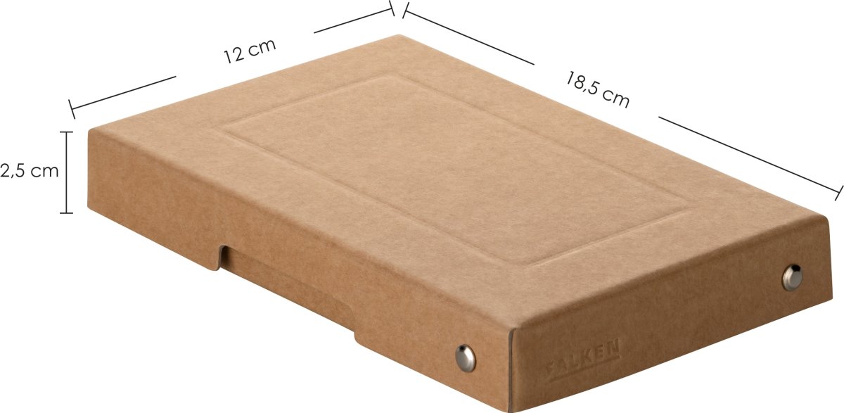 Exacompta Pure Box, 100x150mm, H25 mm, nature