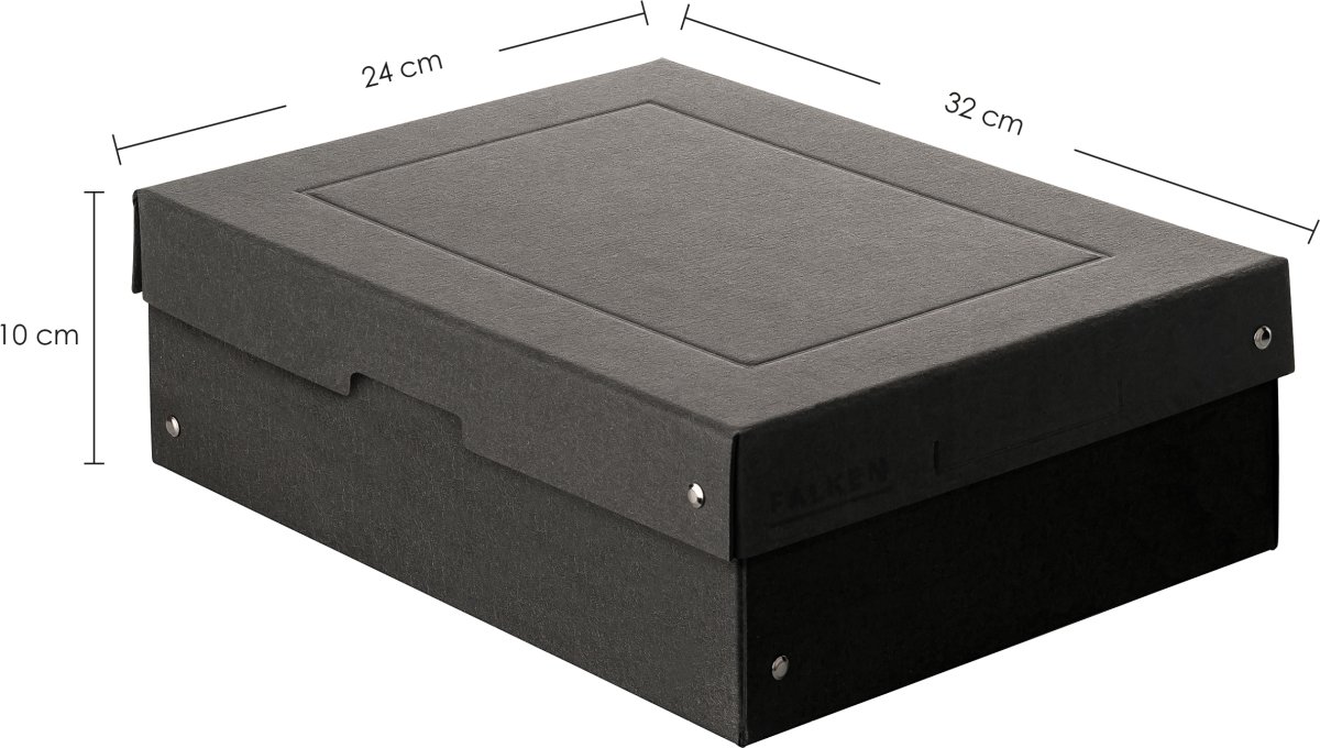 Exacompta Pure Box, A4, H100mm, sort