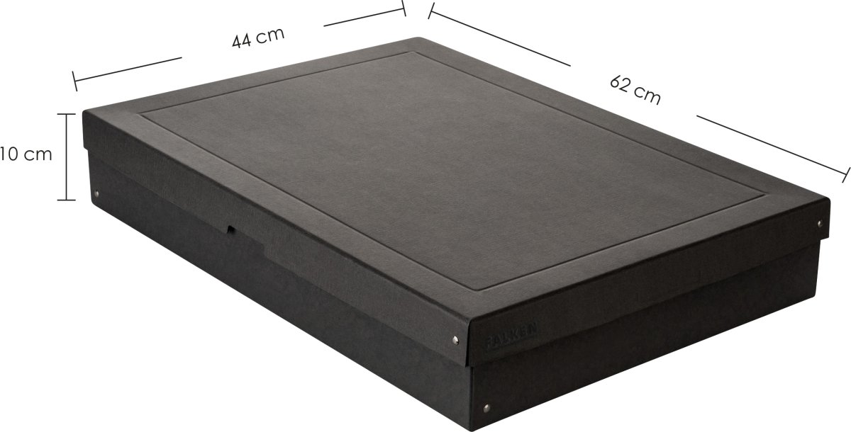 Exacompta Pure Box, A2, H100mm, sort