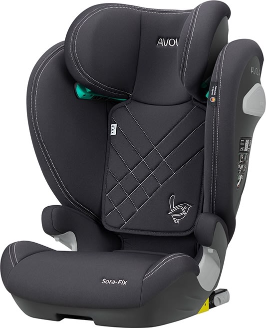 Avova Autostol, Sora-fix r129 100-150cm grå