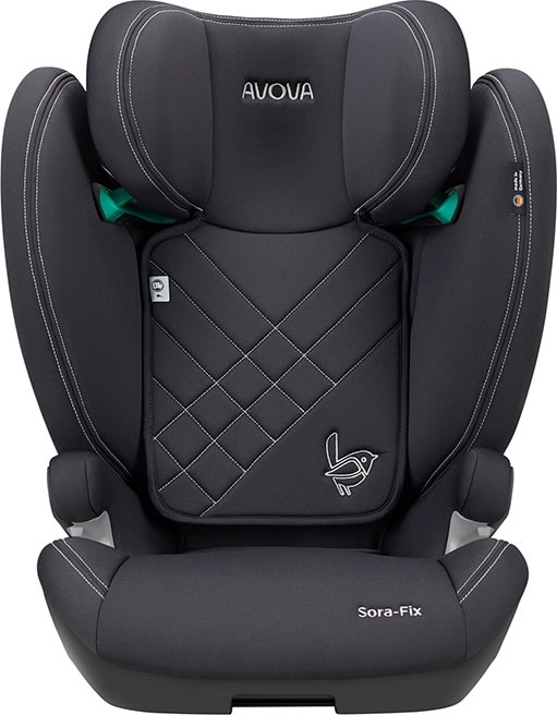 Avova Autostol, Sora-fix r129 100-150cm grå