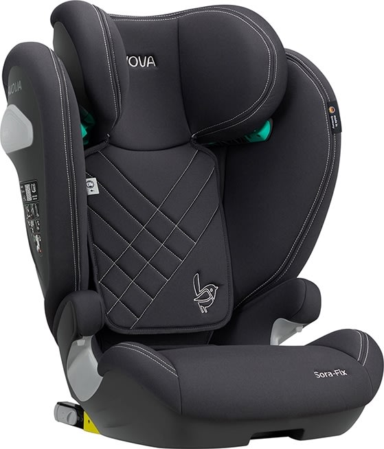 Avova Autostol, Sora-fix r129 100-150cm grå