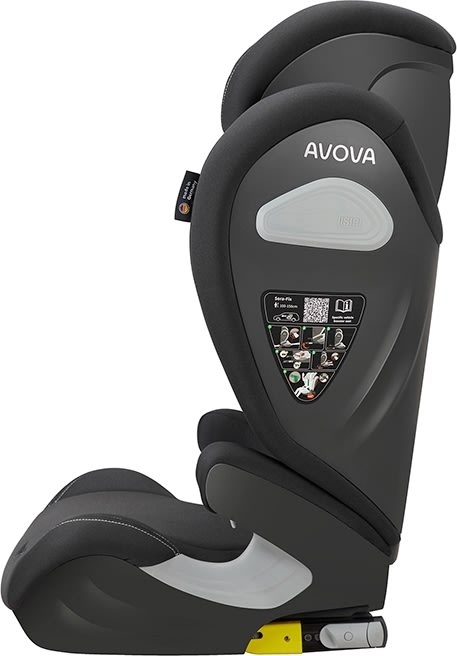 Avova Autostol, Sora-fix r129 100-150cm grå
