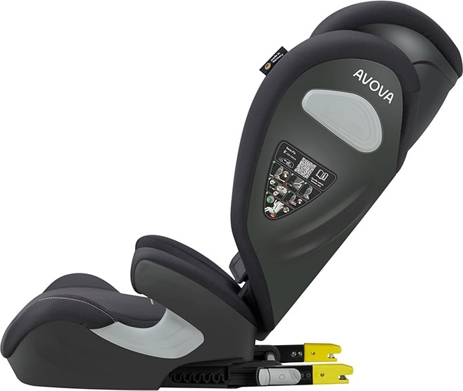 Avova Autostol, Sora-fix r129 100-150cm grå