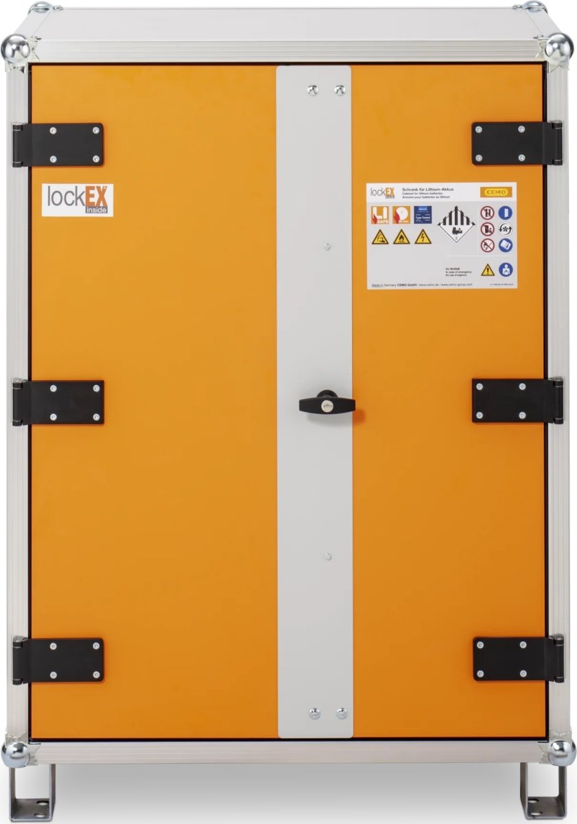 Batteriopbevaringsskab 400V m/fødder, 66x80x111 cm