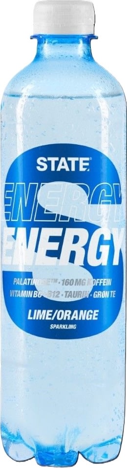 STATE Sparkling energidrik | Lime/Orange | 0,5 l