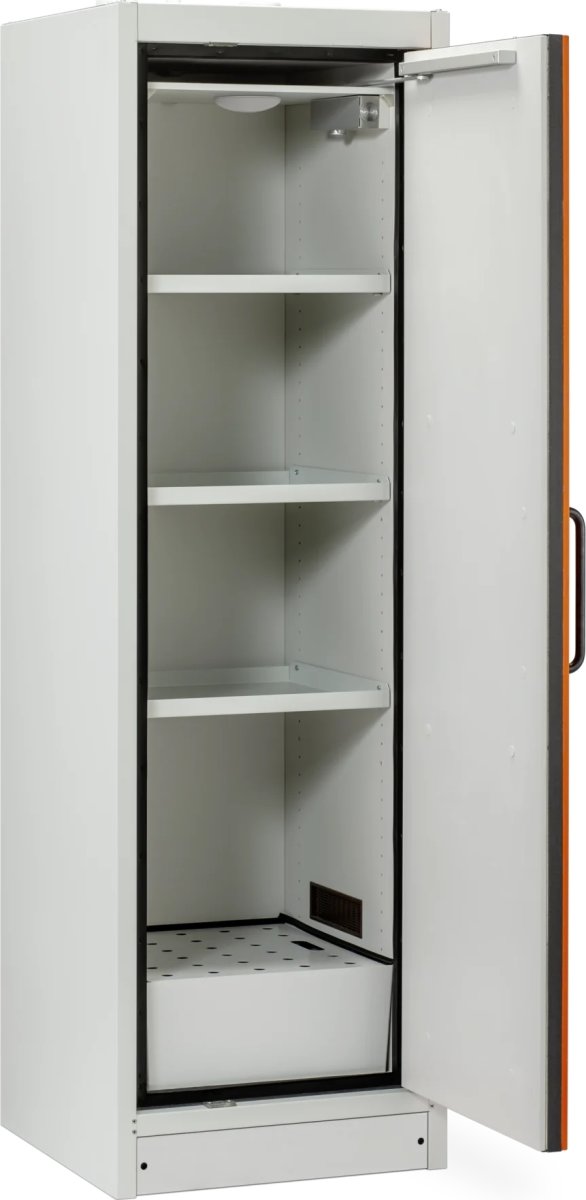 Batteriopbevaringsskab, højre dør, 64x60x195 cm.