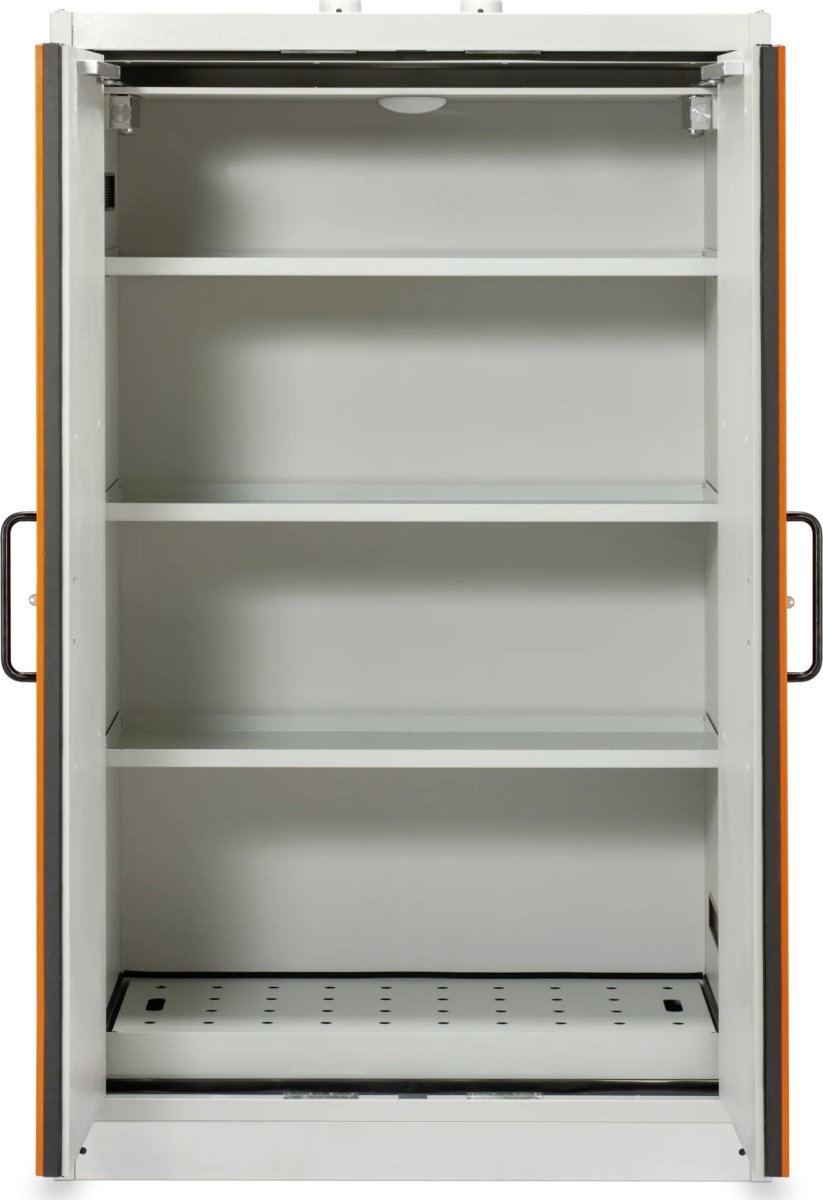 Batteriopbevaringsskab, dobbelt dør, 120x60x195 cm