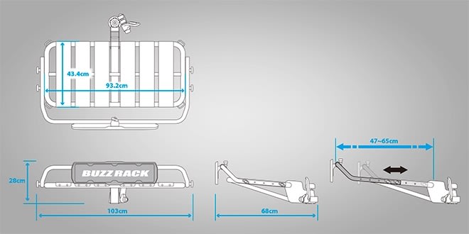 Buzzrack bagageplatform - buzzpro p10s