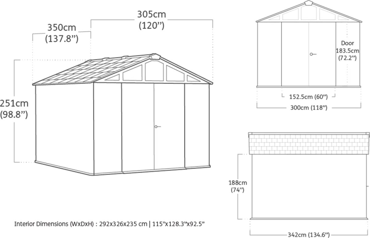 Keter Skur Stronghold 10x11,5, grå
