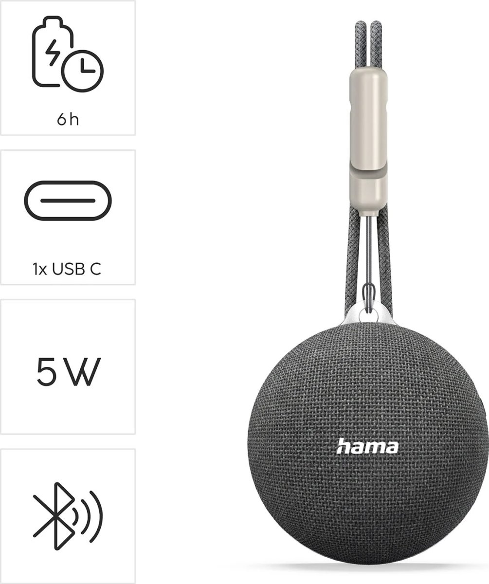 Hama Højttaler MagBuddy Trådløs Magnet Grå