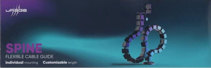 URAGE Kabelkæde Spine Fleksibel Sort 130cm