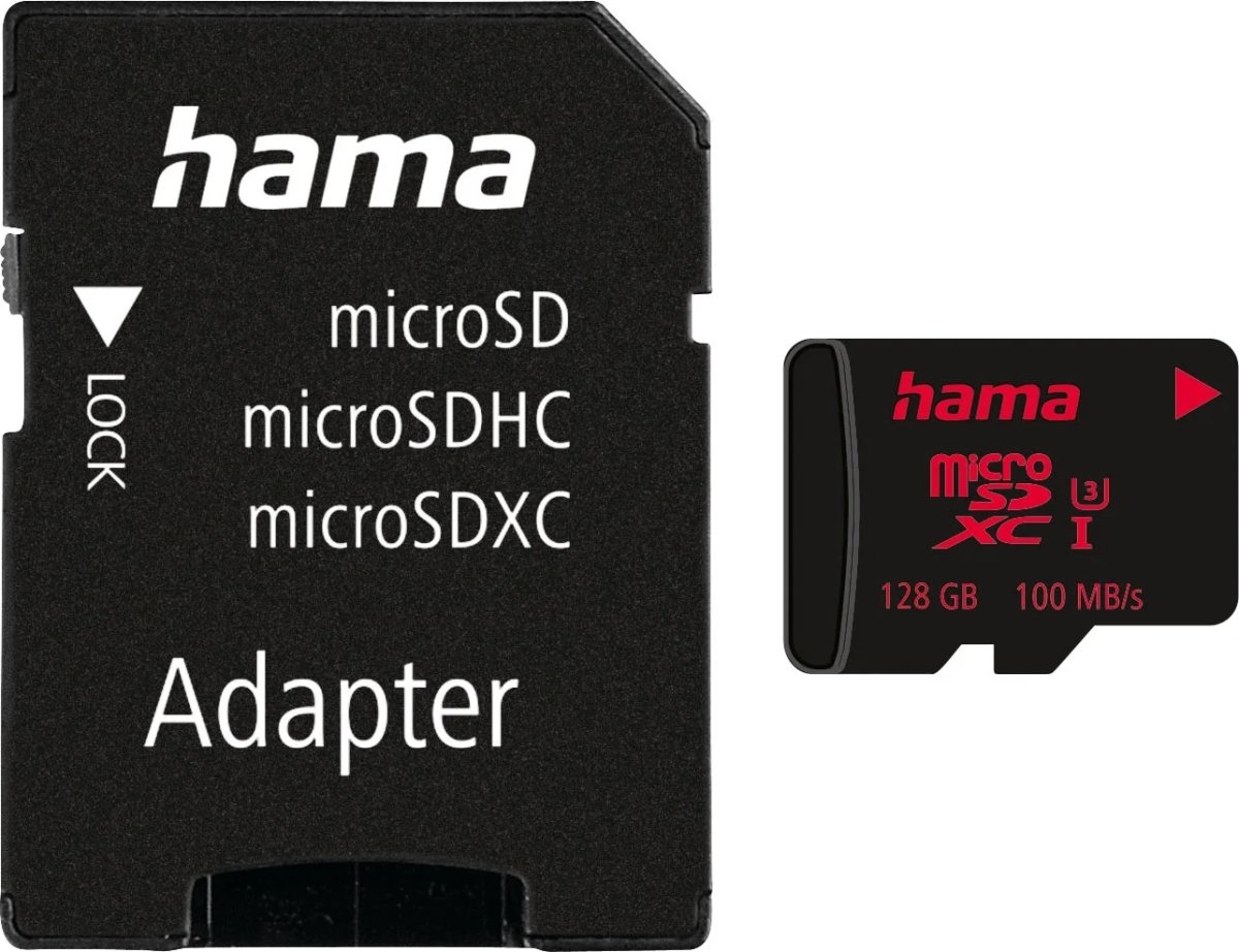 HAMA Hukommelseskort Micro SDXC 128 GB U3 UI V30