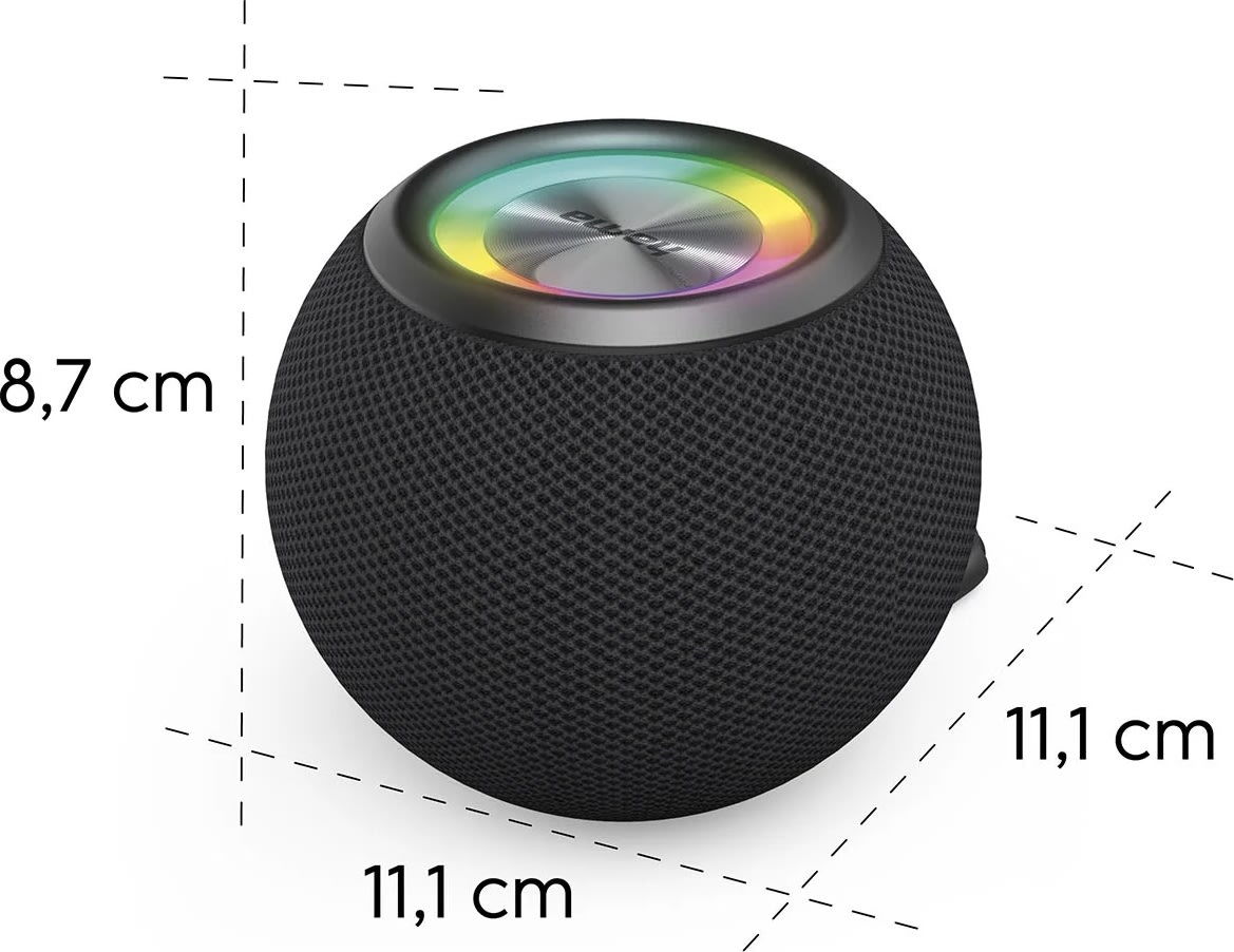 Hama Højttaler BallShape Trådløs LED Sort