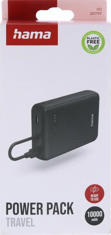 HAMA Powerbank - Travel 10000mAh - 2xUSB-C