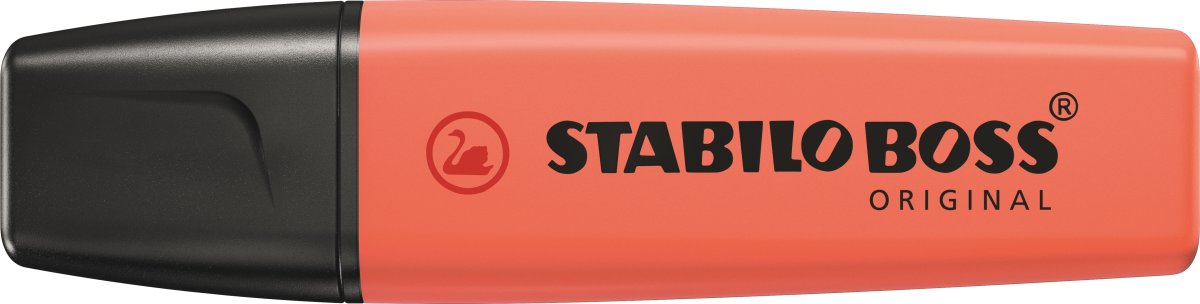 Stabilo Boss Highlighter | Pastel | Koralrød