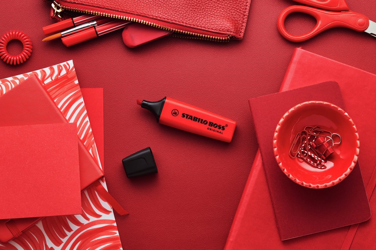 Stabilo Boss Highlighter | Mørkerød