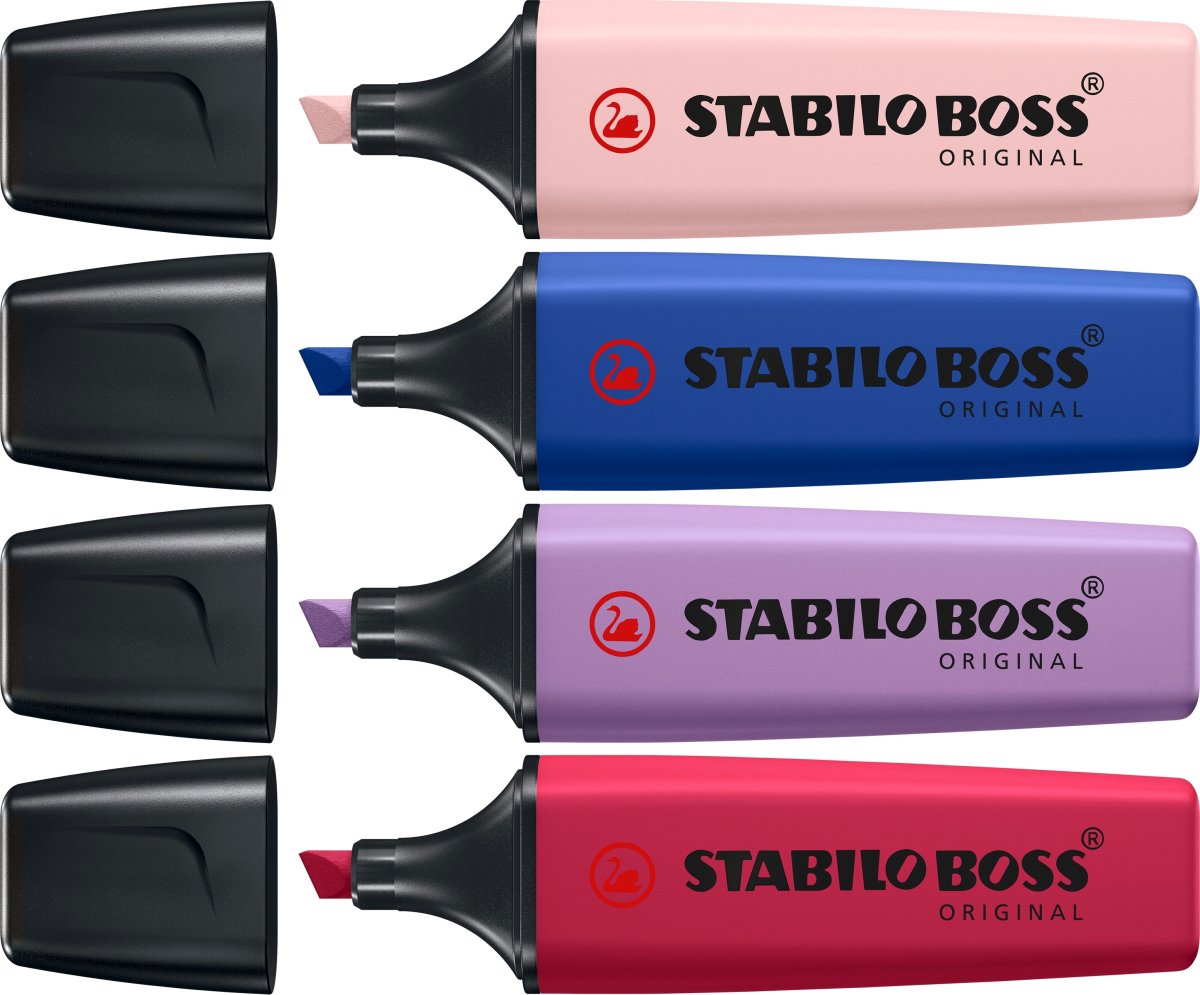 Stabilo Boss Highlighter | Nature | 4 farver