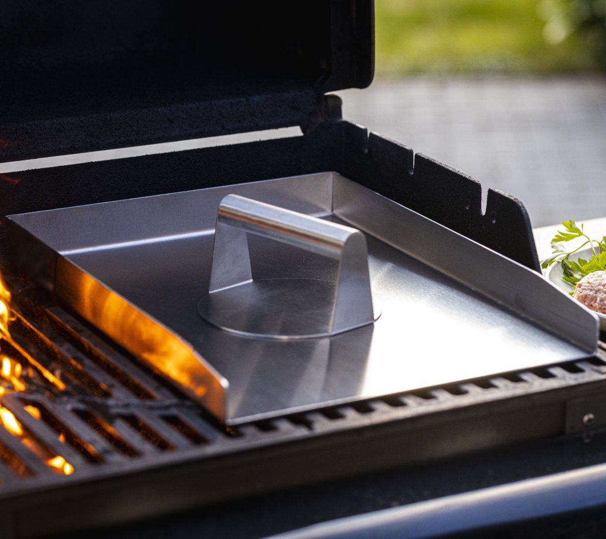 Hâws Santa Plancha Stegeplade m. Burger Smasher