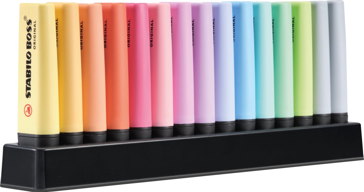 Stabilo Boss Highlighter | Pastel | 15 farver