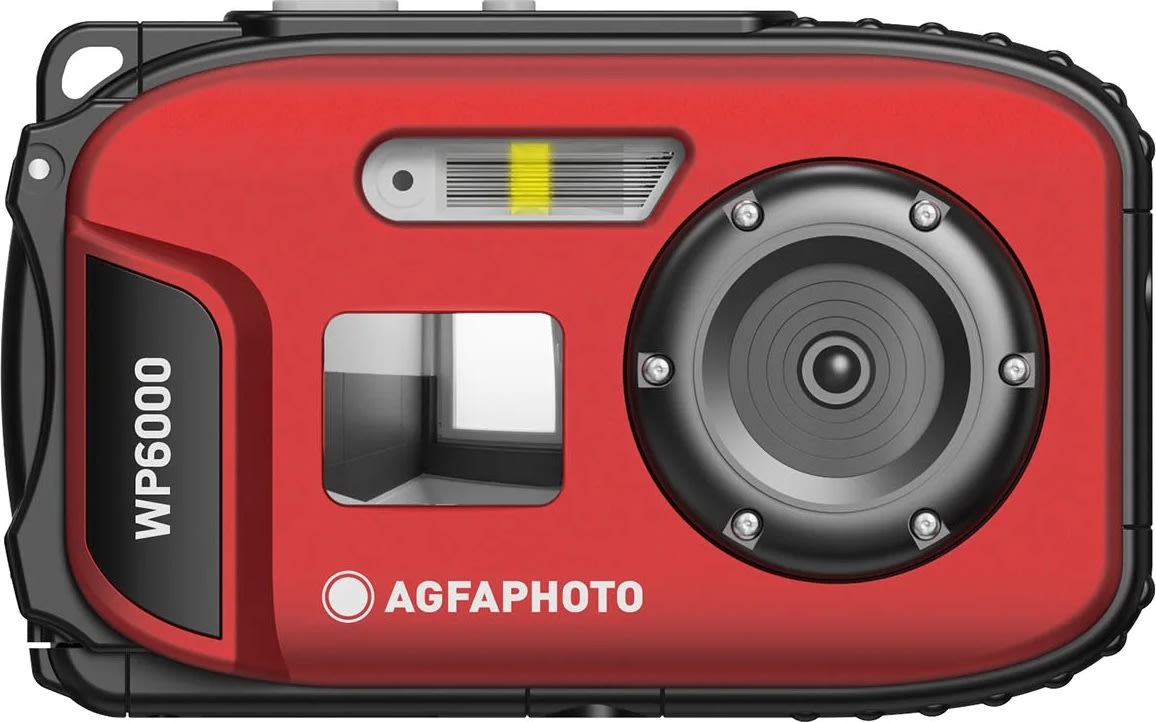 AGFAPHOTO Digitalkamera WP6000 18MP HD Rød