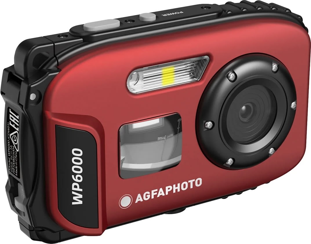 AGFAPHOTO Digitalkamera WP6000 18MP HD Rød
