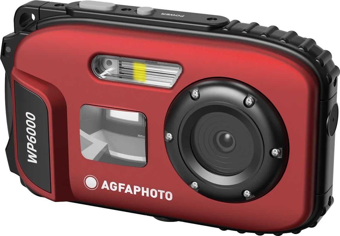 AGFAPHOTO Digitalkamera WP6000 18MP HD Rød
