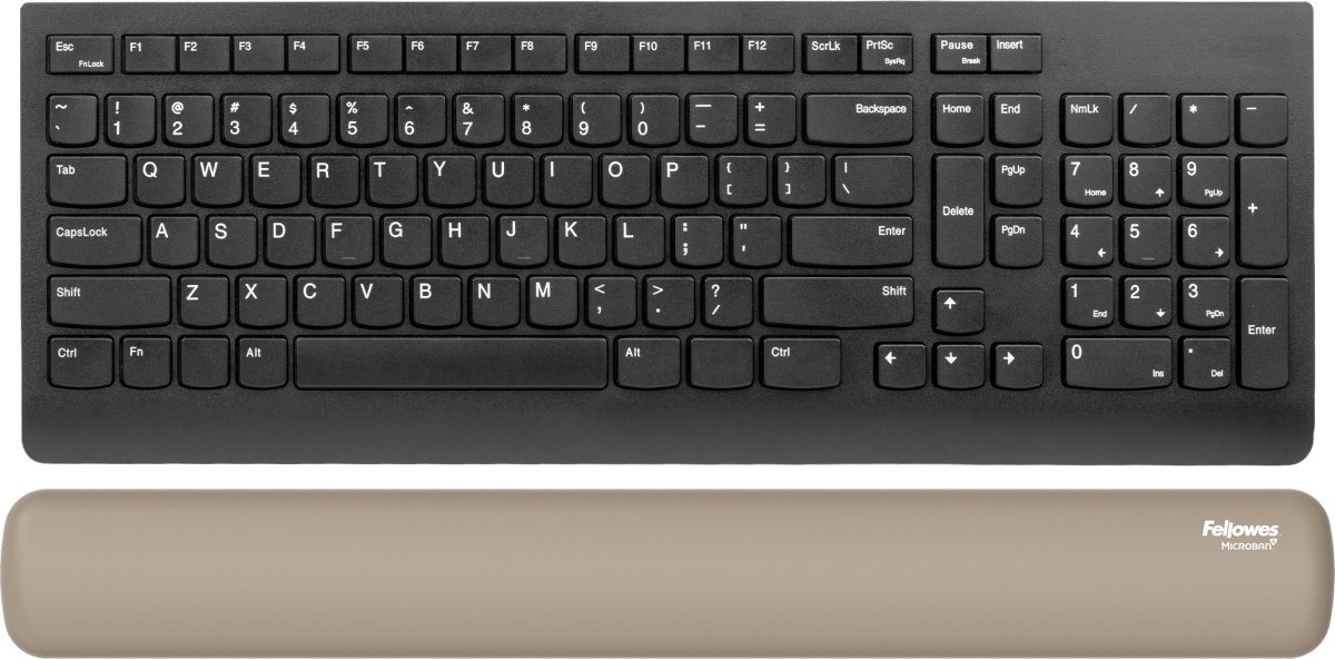 Fellowes Breyta håndledsstøtte til tastatur, sand