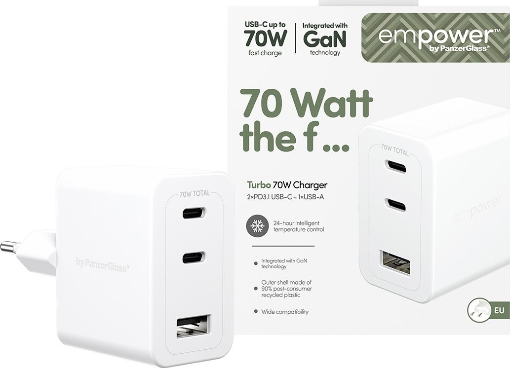 EMPOWER Adaptor - 70W 2x USB-C+USB-A EU