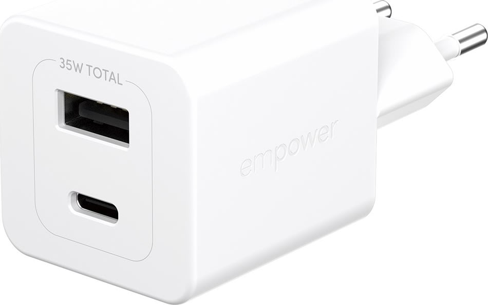 EMPOWER Turbo Adaptor - 35W USB-C + USB-A EU