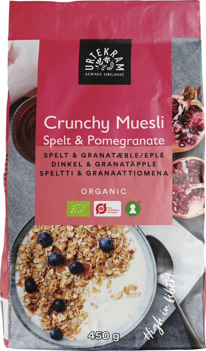 Urtekram Øko Müsli Granatæble, 450 g