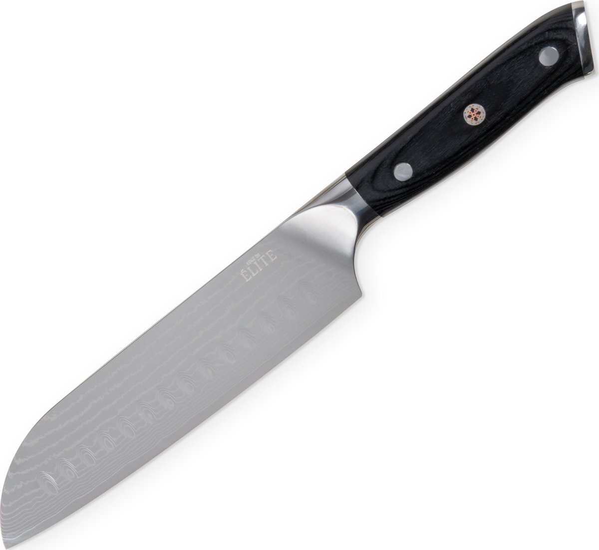 Edge de Élite Damaskus Santoku Kniv 17,5 cm
