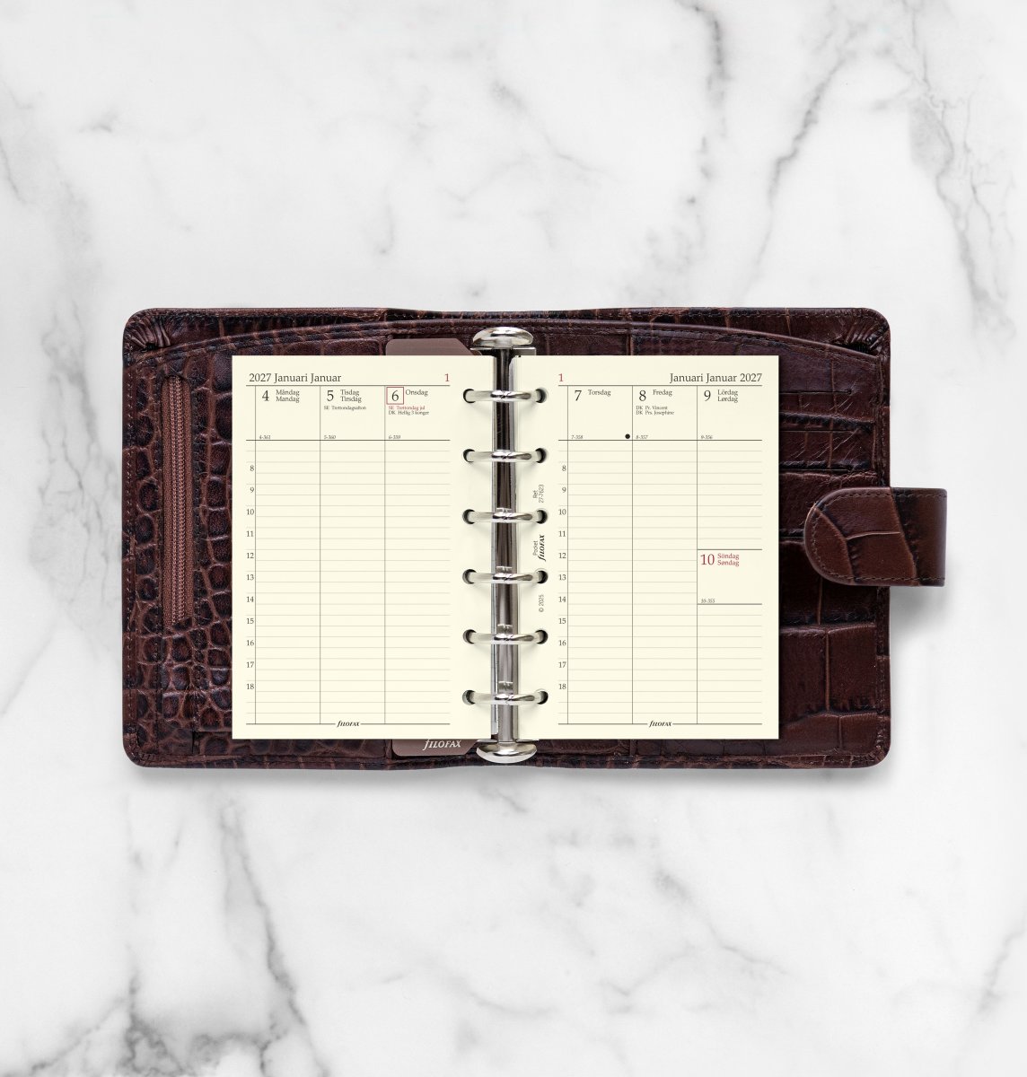Filofax 2027 Refill | Pocket | Uge | Højformat