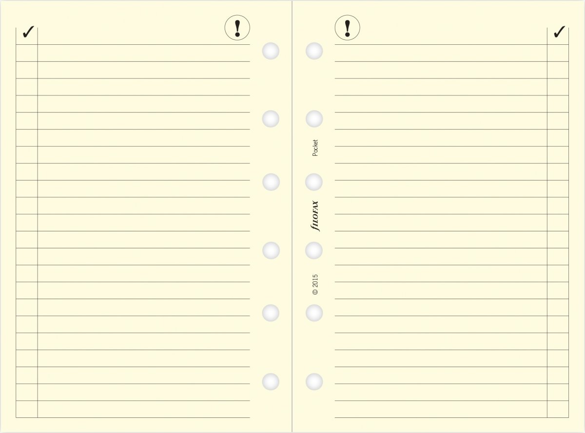 Filofax 2027 Refill | Pocket | Årspakke