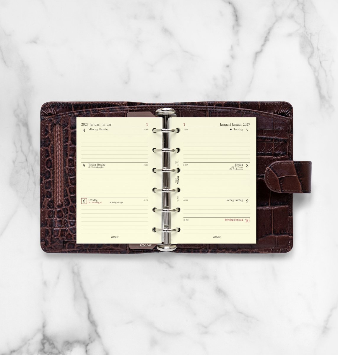 Filofax 2027 Refill | Pocket | Uge pr. opslag