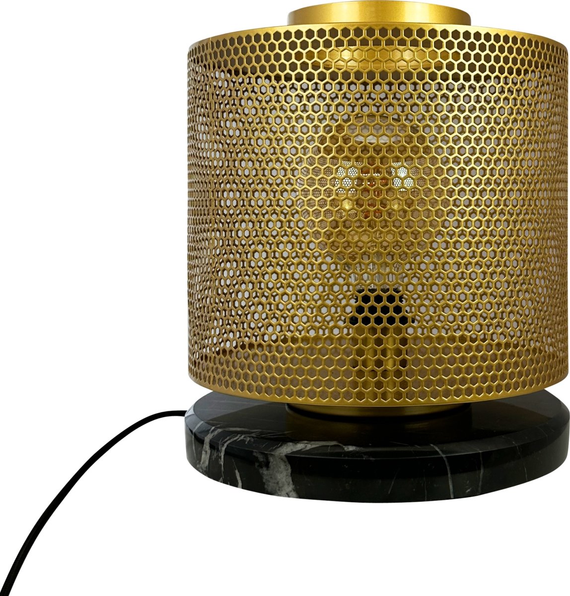 Dyberg Larsen Nantes Gulvlampe 35cm messing/marmor