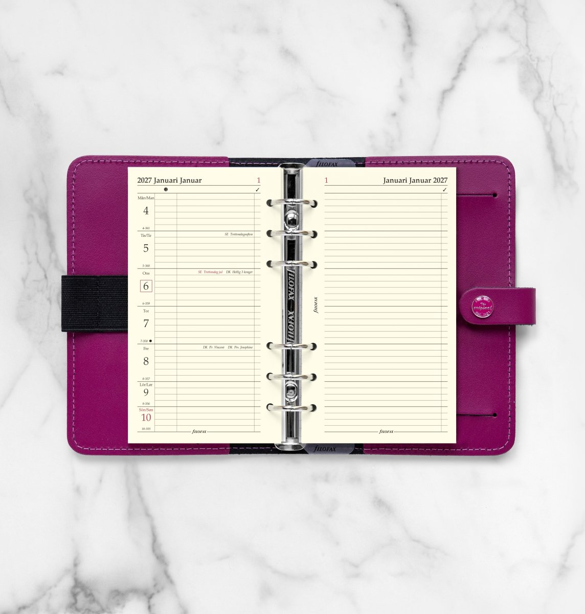 Filofax 2027 Refill | Personal | Uge + Notat