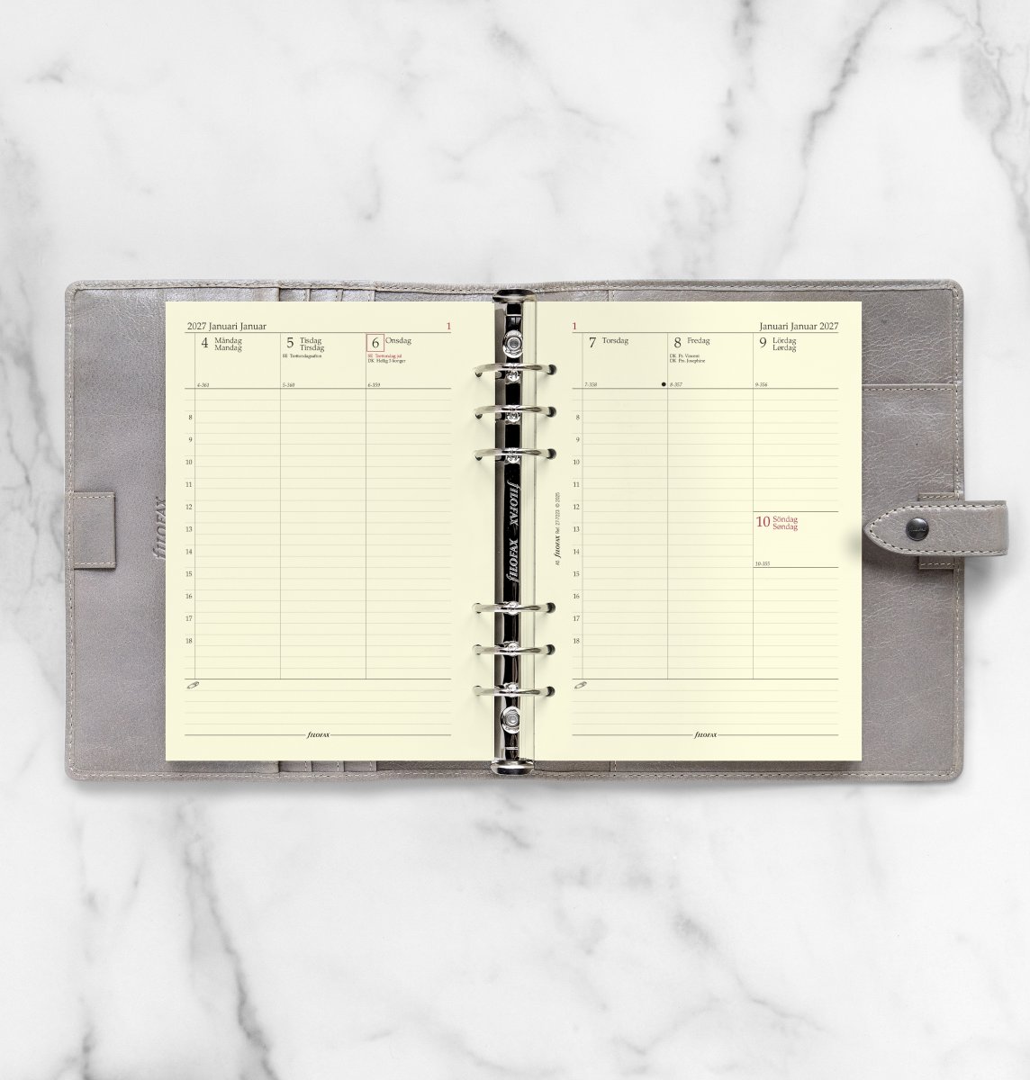 Filofax 2027 Refill | A5 | Uge | Højformat
