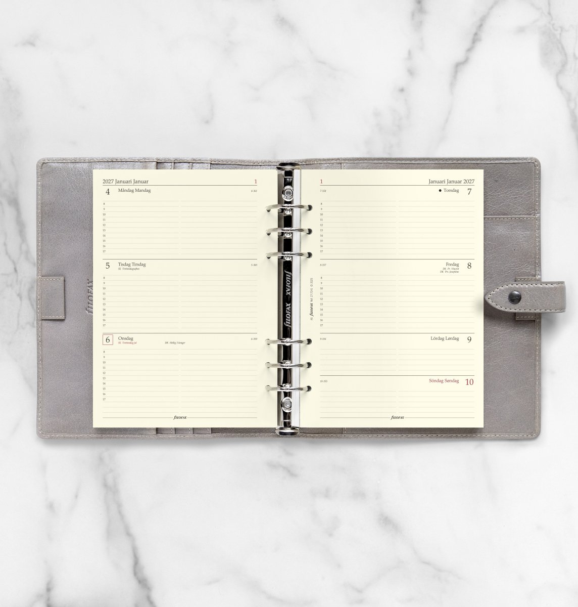 Filofax 2027 Refill | A5 | Uge | Tværformat