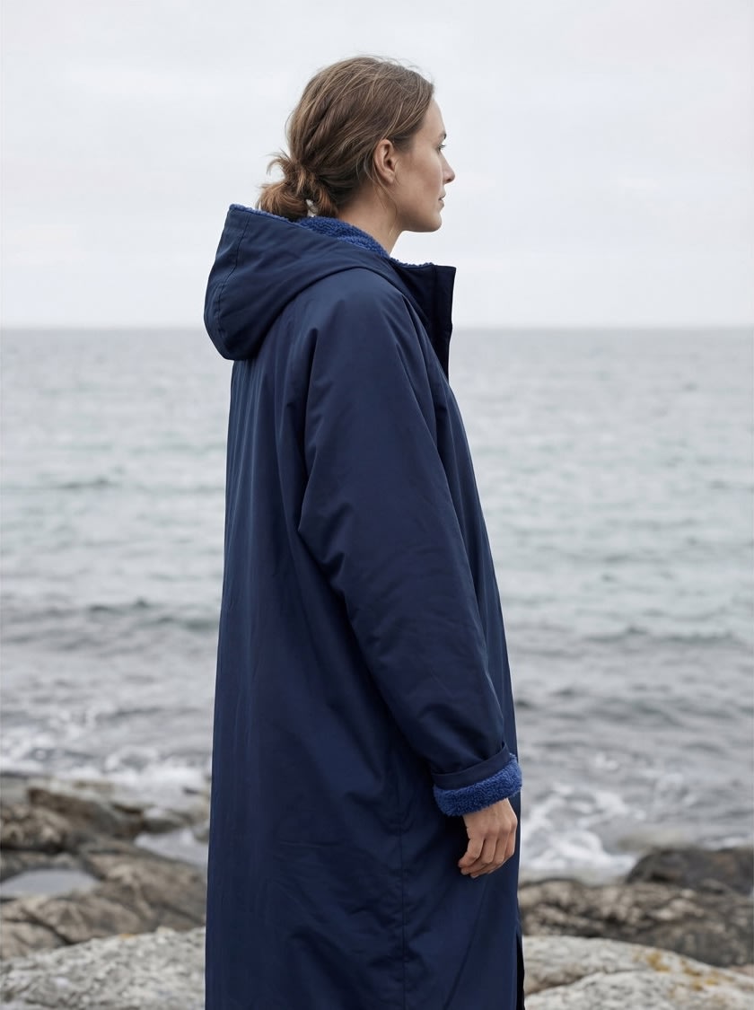 Södahl North Vinterbadekåbe, navy