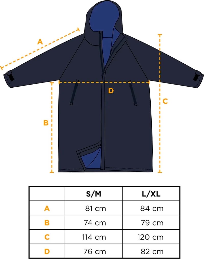 Södahl North Vinterbadekåbe, str l/xl, navy