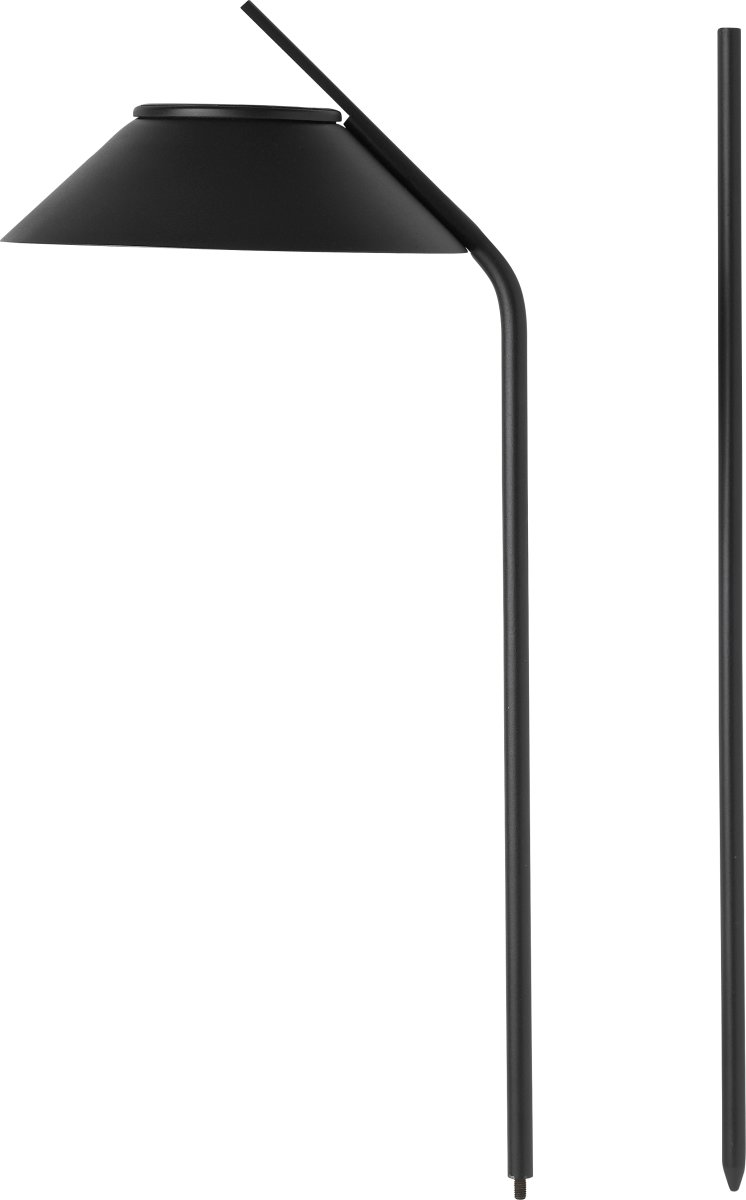 Stelton Vinkel LED Solcellelampe m/Spyd, sort, 2st