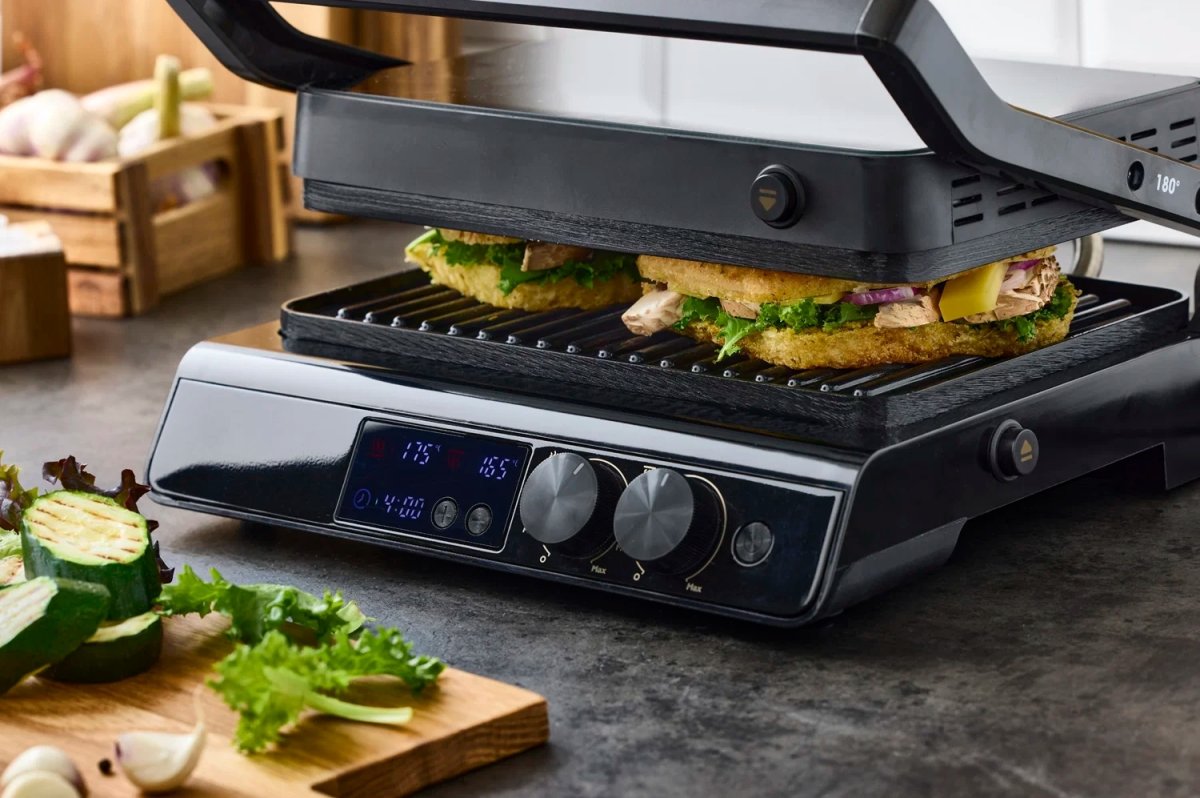 Nordic Sense Paninigrill, 2000 watt, sort