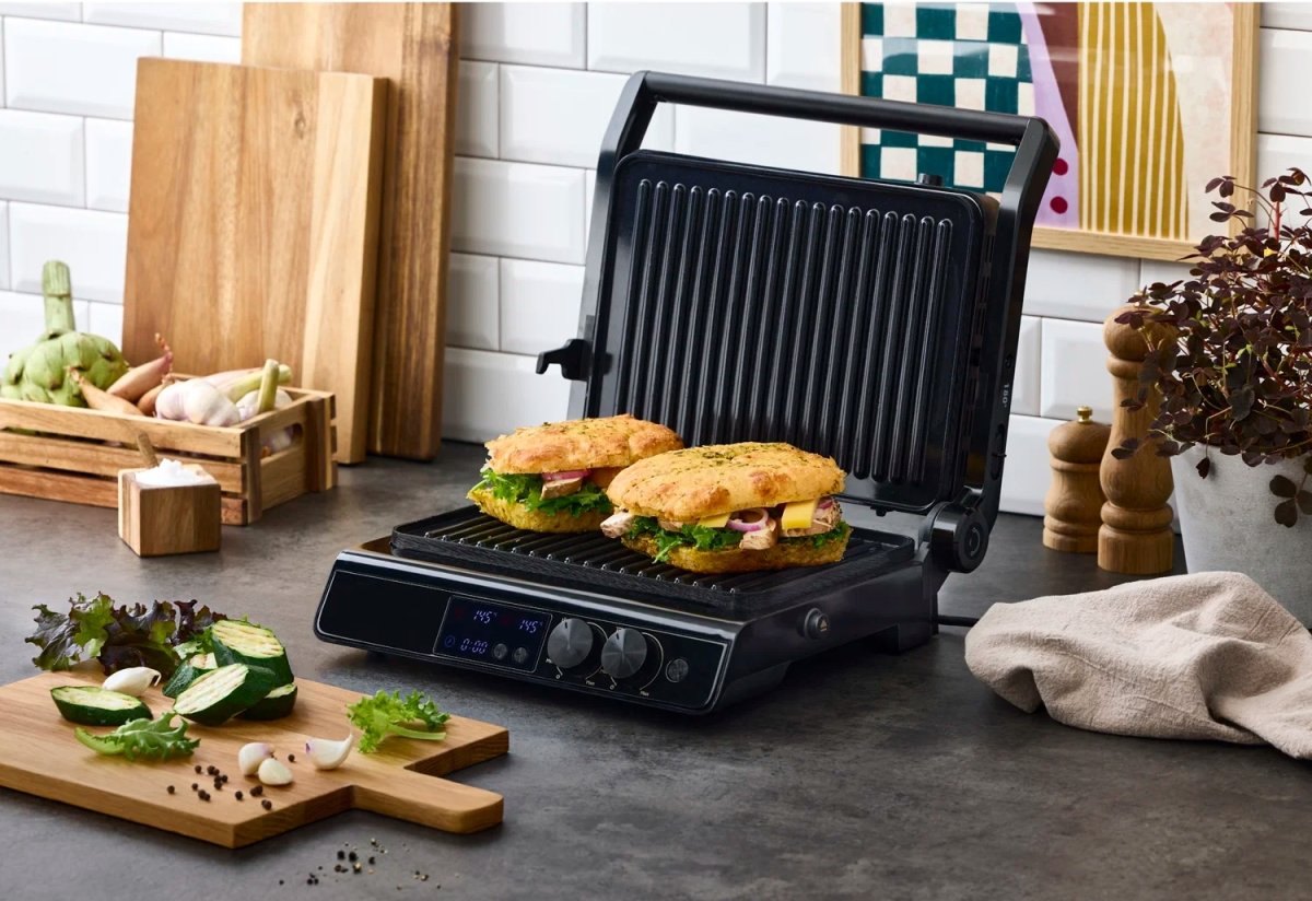 Nordic Sense Paninigrill, 2000 watt, sort