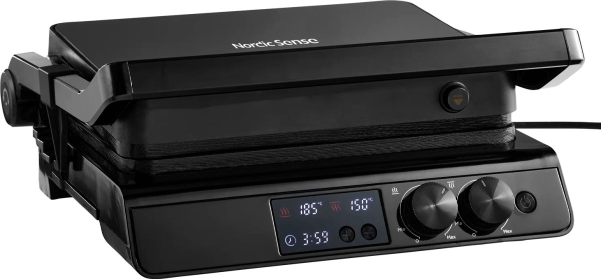 Nordic Sense Paninigrill, 2000 watt, sort